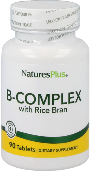 Natures Plus B-Complex with Rice Bran (Reiskleie) 90 Tablet…